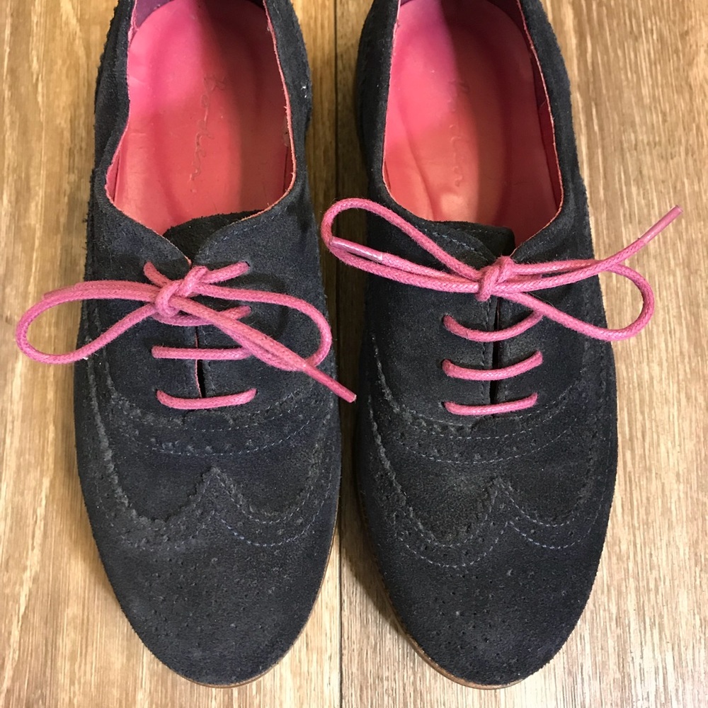 Navy suede shoes - Size 6 - Picture 3 of 4